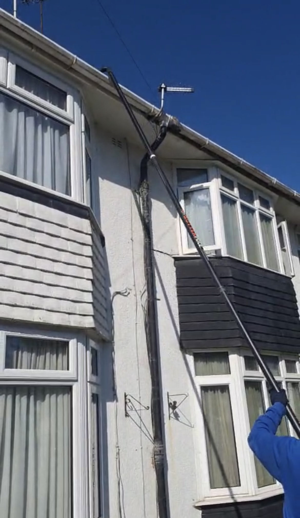 Gutter vacuum cleaning in Southend to prevent leaks and damp